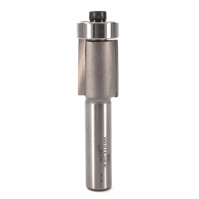 Downshear Flush Trim Router Bit - Shank:1/2" - Diameter:3/4" - Cutting Length:1"